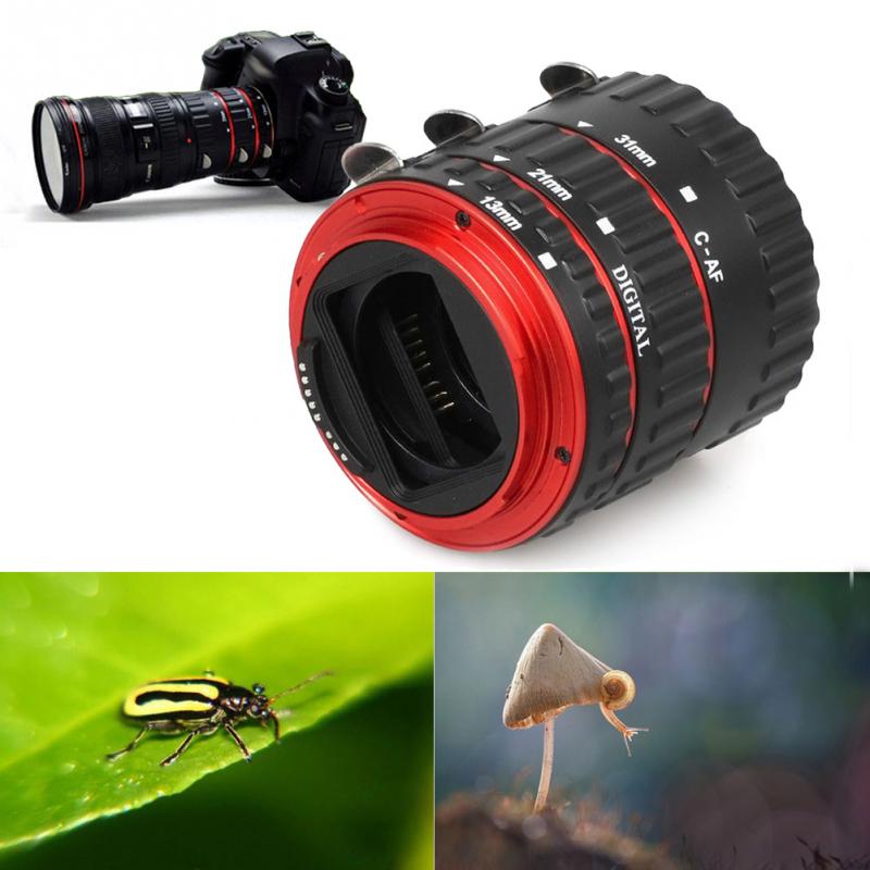 Kamera linse adapter ring montering af autofokus makro forlænger rør ring til canon ef-s objektiv  t5i t4i t3i 100d 60d 70d 550d 600d 7d