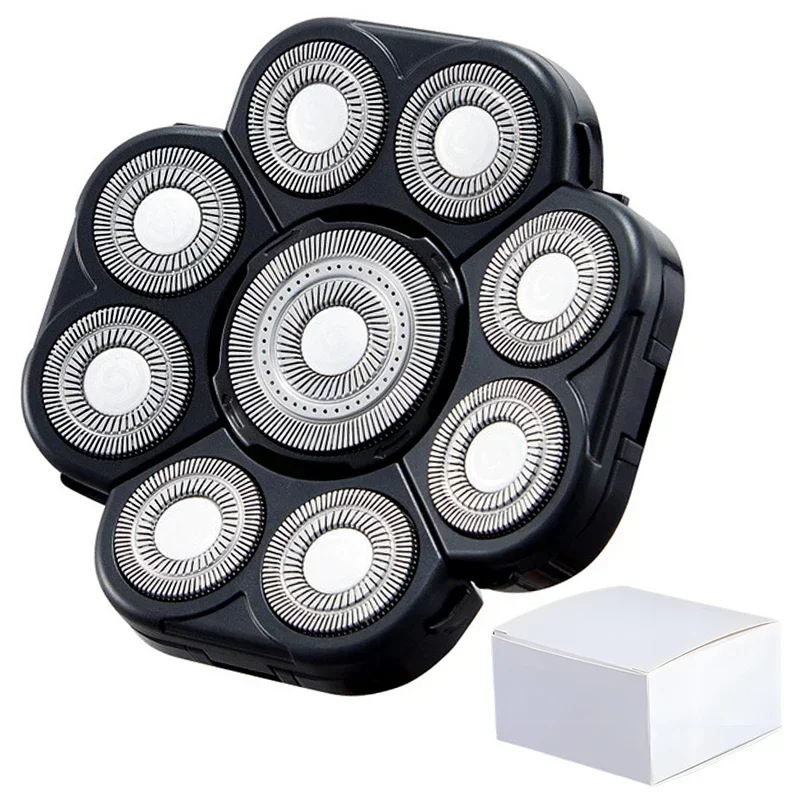 Replaceable Electric Shaver Head And Nose Trimmer Hair Clipper Head Spare 3D 4D 5D 6D 7D 8D 9D Floating Cutter Razor Beard Head: Burgundy