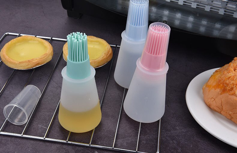 Tuinkeuken bbq gereedschap siliconen bestrijken olie kwast gebak voor barbecue bakken koken temperatuurbestendig