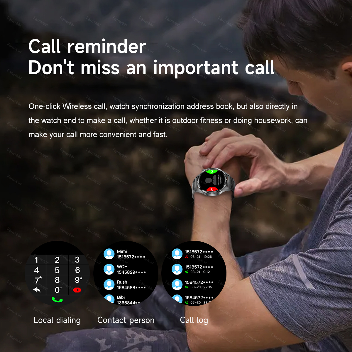 2025 novo relógio inteligente esportivo masculino para huawei relógio gt5pro gps trajetória bússola 100 + modo esportivo nfc bluetooth chamada ai voz