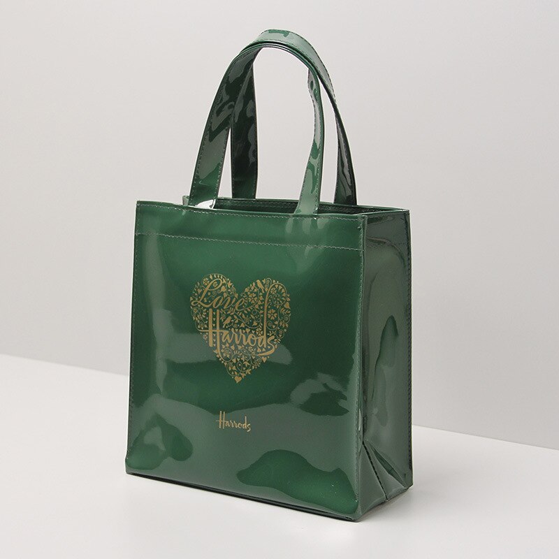 Best selling pvc shopping bag green large capacity waterproof tote bag shoulder bag Mummy bag