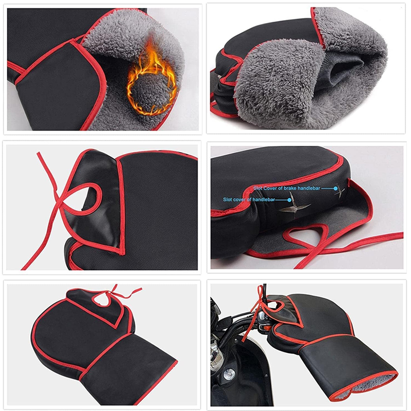 Manguitos para manillar de motocicleta, equipo de invierno, guantes más cálidos, manguitos impermeables, cubierta para mango de bicicleta, cubiertas para manos, calentadores