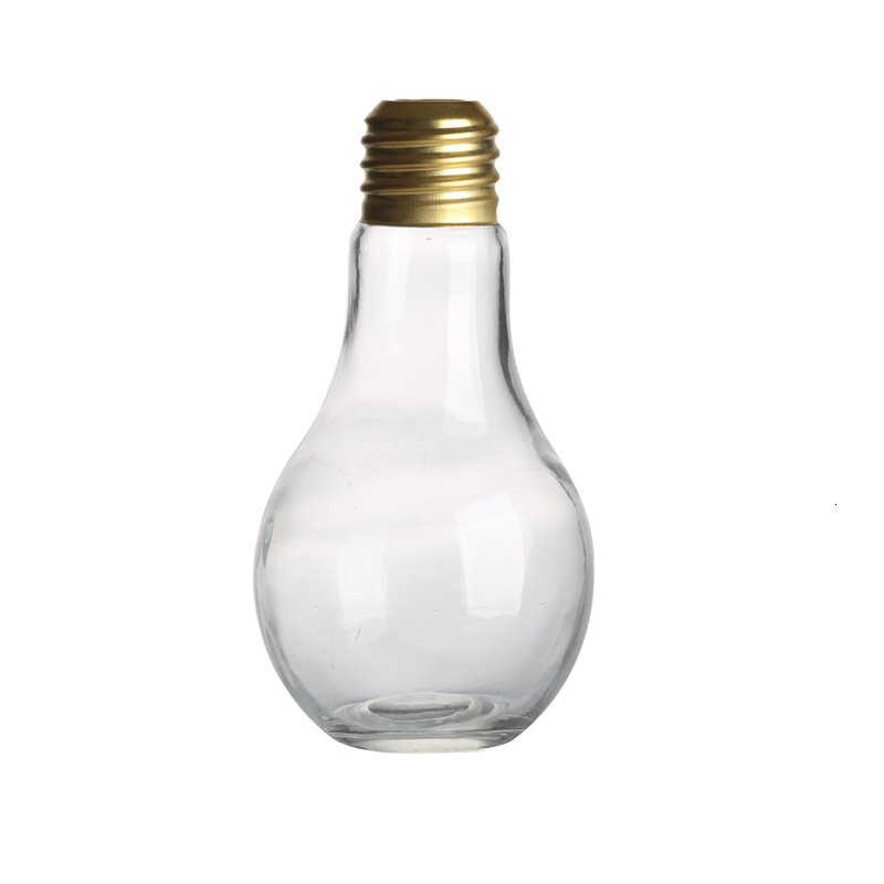 Kreative Lampe Globus Kühler Cola Strohhalme Becher Deckel Tragbare Kaltes Getränk Fruchtsaft Milchig Tee Lampe Birne Tasse Cocktail glas: 200ml