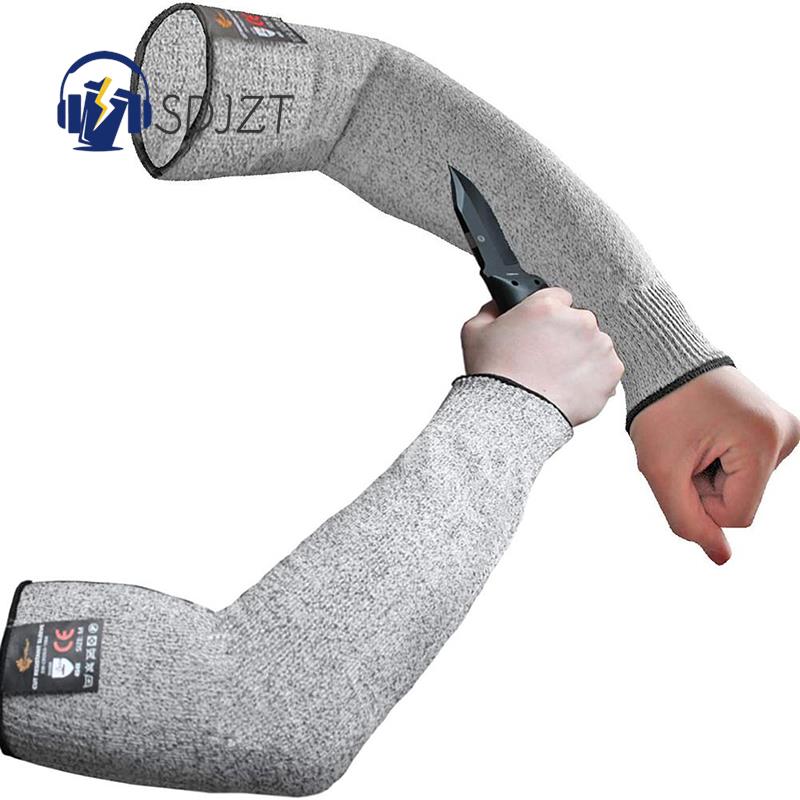 1Pc Level 5 HPPE Cut Resistant Anti-Puncture Work Protection Arm Sleeve Cover Anti-cut Level 5 Safety Work Gloves Cut Gloves