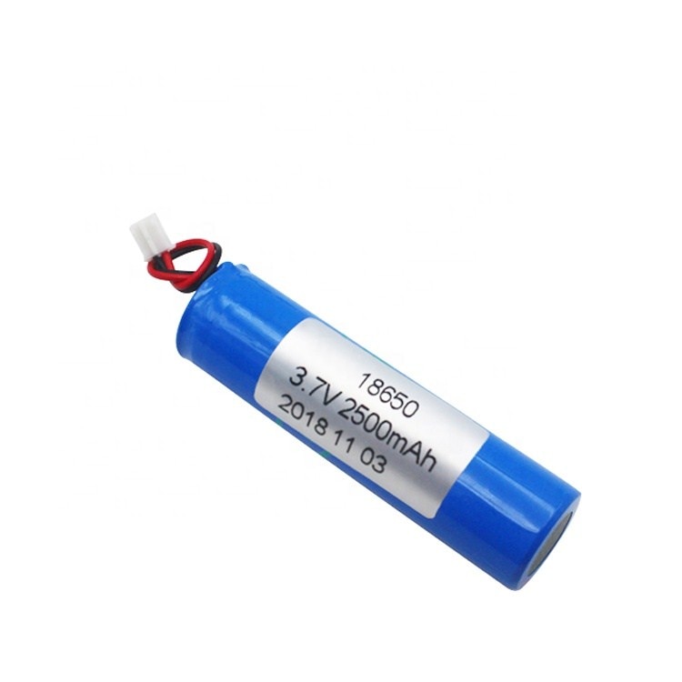 3 stk/parti 3.7v 18650 2500 mah 1 s 1p li-ion batteri med printkabler og jst  ph2.0 stik