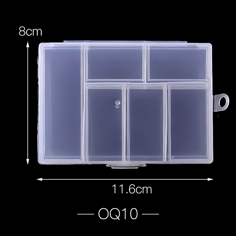 Boîte de rangement vide en plastique multi-tailles pour Nail Art, boîte de rangement pour strass et gemmes, boîte de rangement pour Nail Art, étui pour accessoires de peinture diamant: Q33473