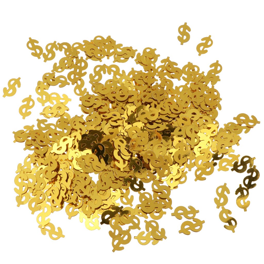 30G Metalic Sprinkles Us Dollar Symbool Tafel Confetti Scatter Party Decor