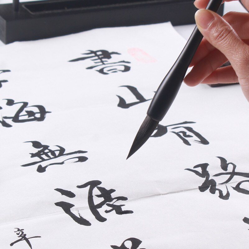 Squirrel Hair Calligraphy Brush Set Regular Script Calligraphy Brush Chinese Landscape Ink Painting Caligrafia Brush Tinta China