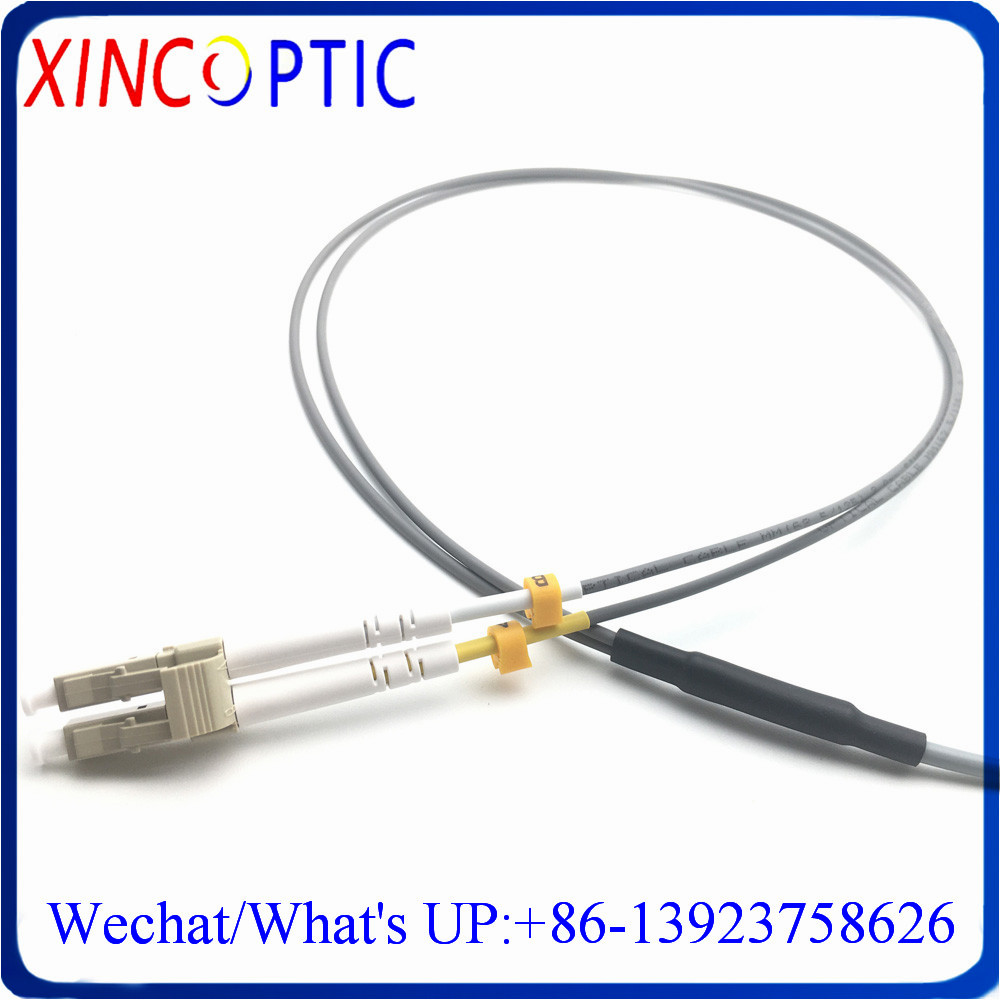 5/10/15/20M MM OM2 50/125 3.0mm Duplex LC-LC Twin Armored Fiber Cable,LCUPC to LCPC Armoured Fiber Optic Patch Cord Cable Jumper