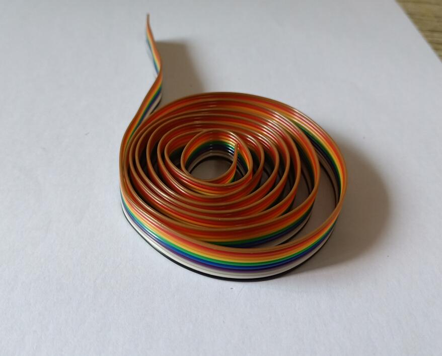 Cable plano de cinta paralela, color dupont, 1,27 MM, 10/14/16/20/26/34/40/50 pines, 5M/1 lote