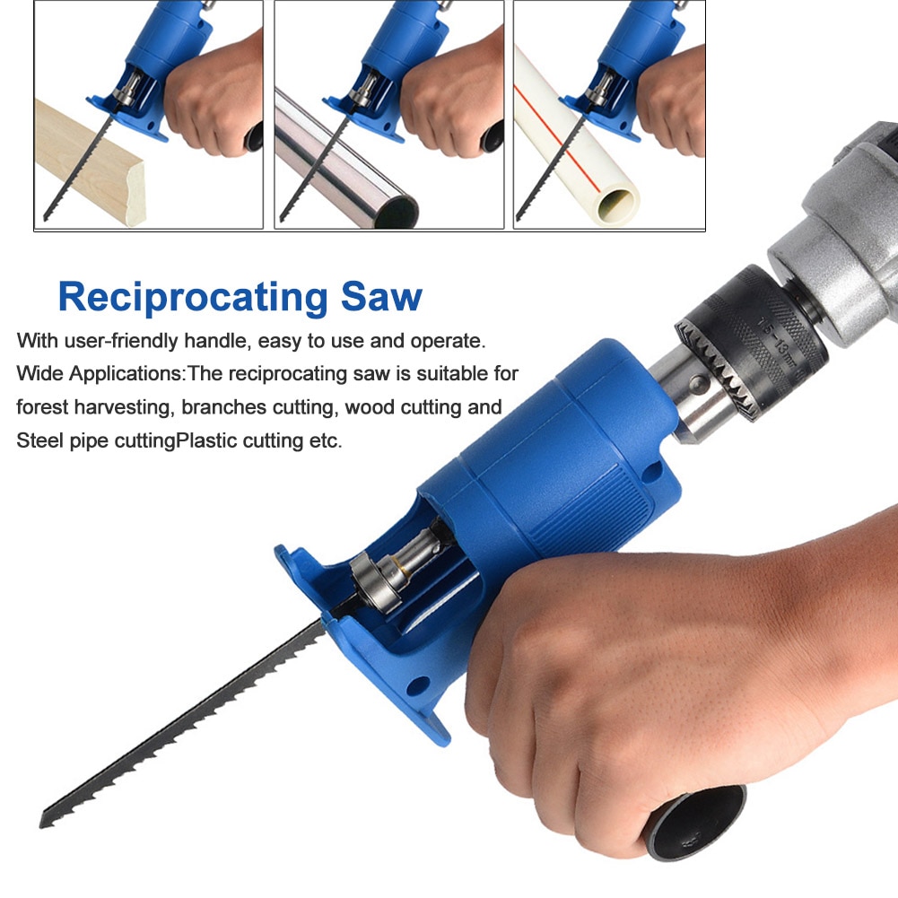 Outil bois scie alternative travail du bois maison 4 lames perceuse électrique fichier multifonctionnel puissant attachement métal coupe coffre-fort