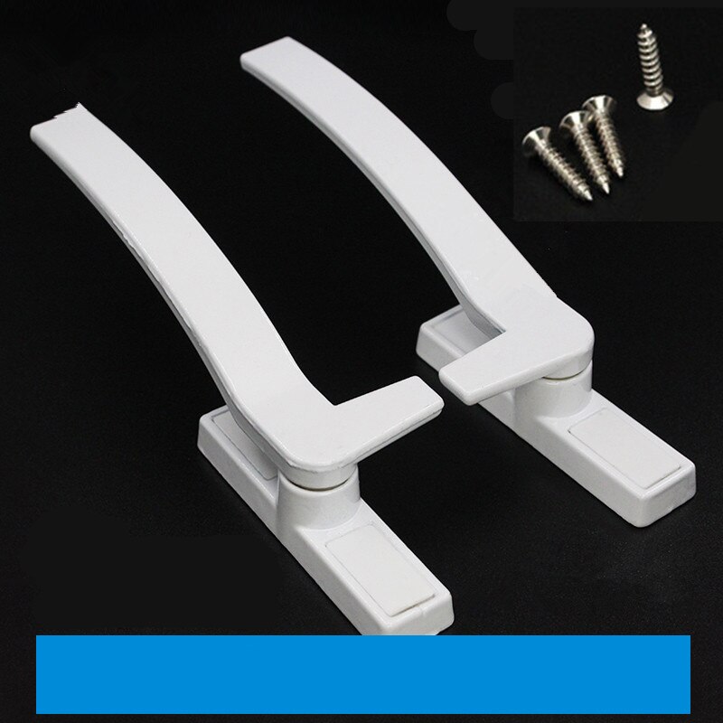UPVC White Aluminum Alloy Window Handle Universal Door Handle Key Locking for Double Glazing White Door Turning