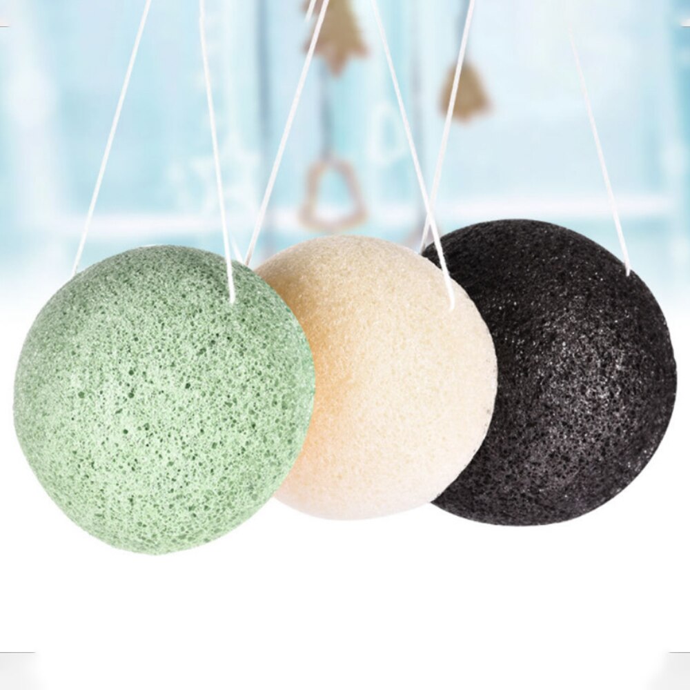 100%  helt naturliga konjac kosmetiska puff ansiktssvamp ansiktsrengöring tvätt ansiktsvård ansiktspuder sminkverktyg