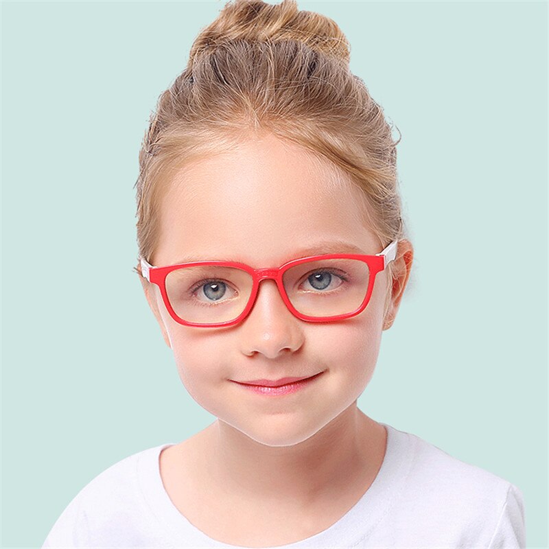 iboode Kids Spectacles Goggles TR90 Glasses Frame Eyewear Kids UV400 Protection Anti Bue-ray Eyeglasses For Children Boys Girls