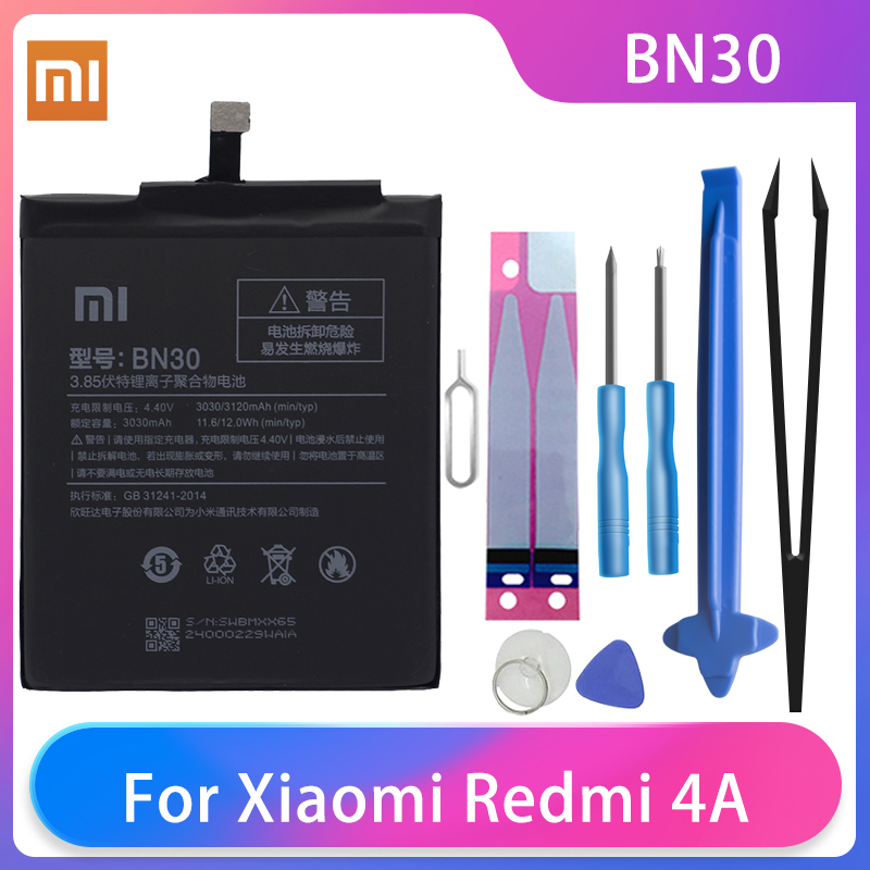 Original XiaoMi Phone Battery For Mi A3 CC9 Mi 5 6 8 9 8/9SE 8/9Lite Mi Max 1 2 3 Redmi 3 3S 4a 5a 6a 7a 8a 9a Batteries: For Redmi 4A