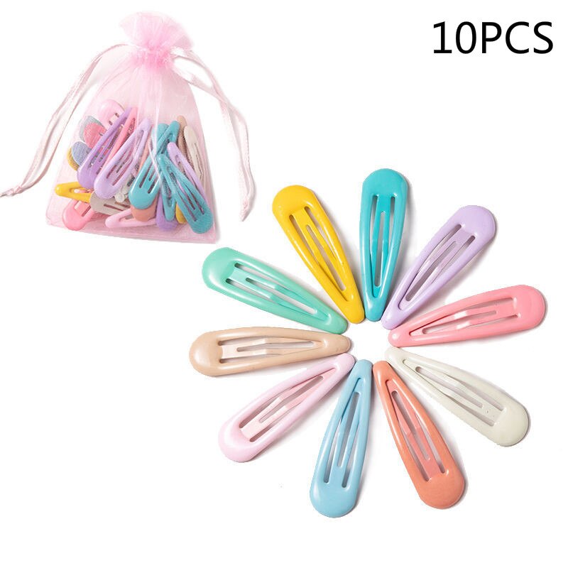 10/20/30/40Pcs Mode Haar Clips Voor Kinderen Kids Leuke Kleur Hairclip Haaraccessoires Leuke mode Baby Haarspeld -Vormige: A 10 PCS