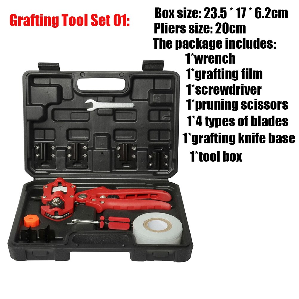 Garden Tools Farming Pruning Shears Grafting Scissor Fruit Tree Vaccination Secateurs Pruning Cutting Knife: Grafting Tool Set 01