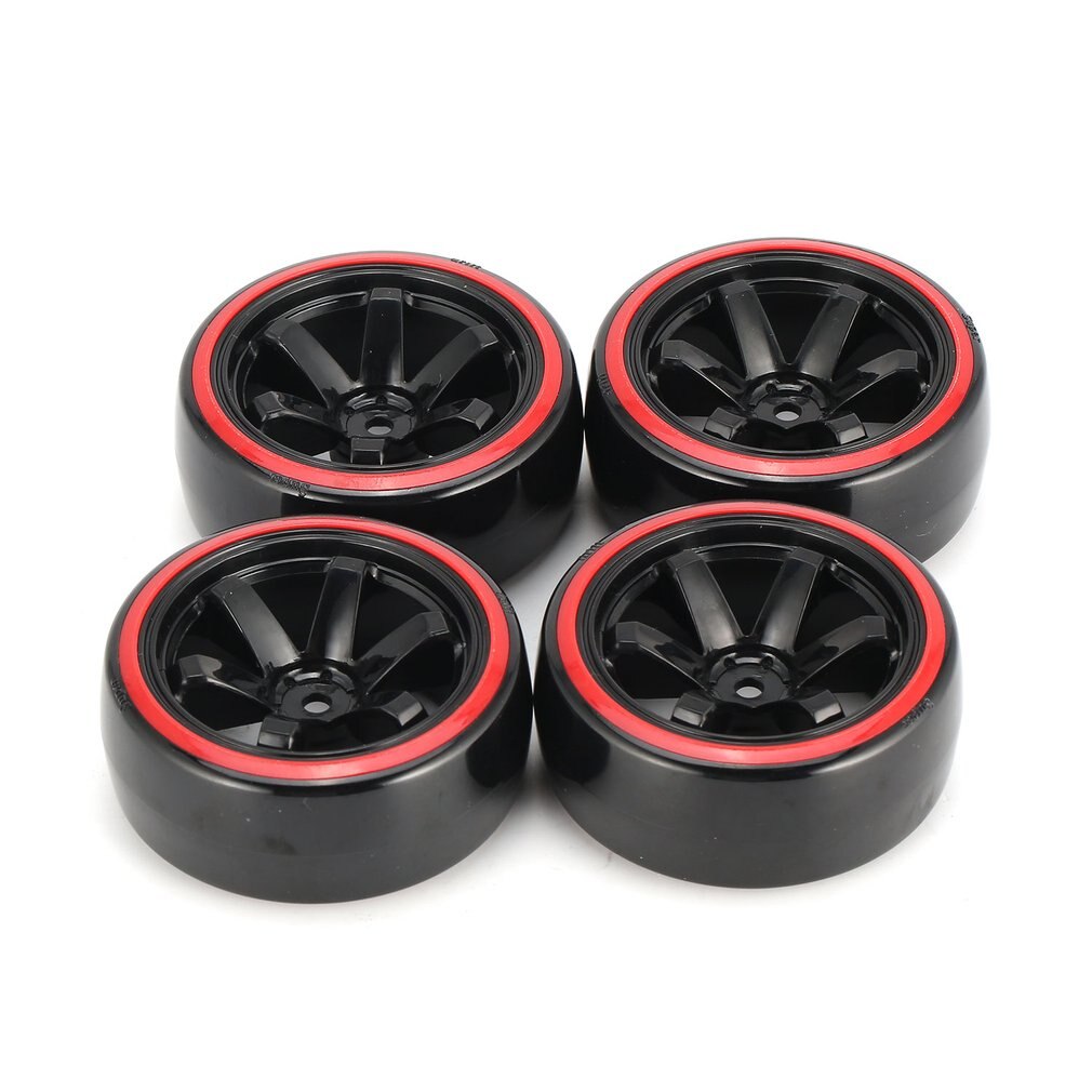 Austar Ax 4 Stuks 64Mm Hard Plastic Velg Tyre Wiel Voor 1/10 Rc Drift Auto Model Hsp Hpi component Rc Model Speelgoed Band Onderdelen: Default Title