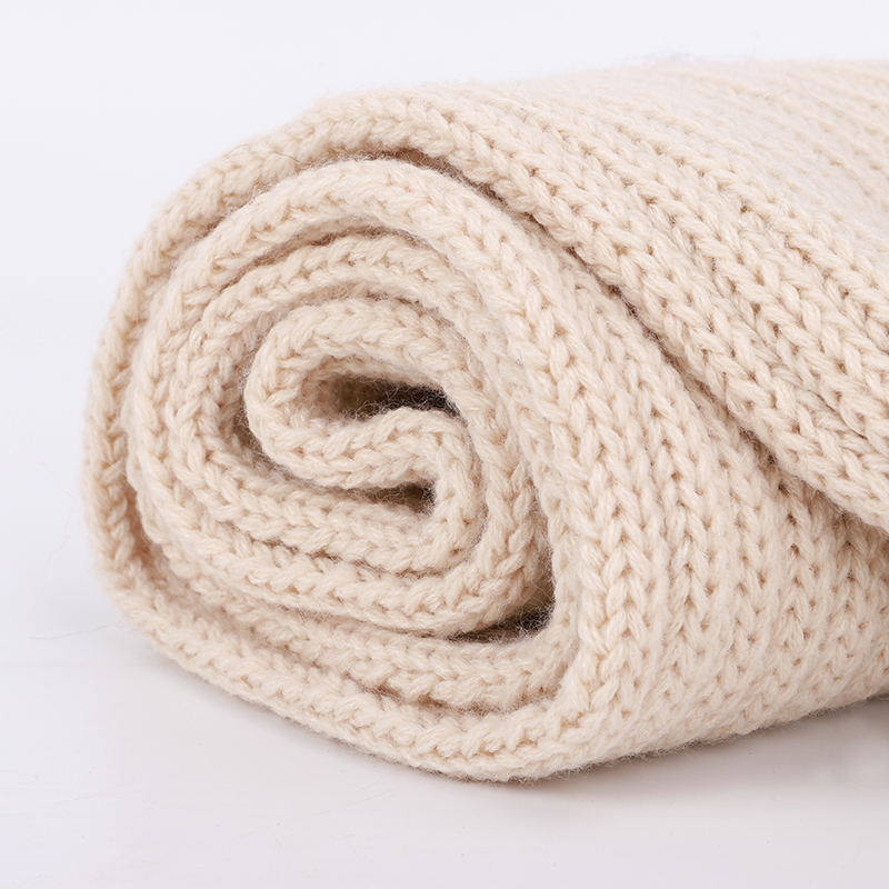 Bufanda de punto con pompón de Color sólido para niños, bufandas de algodón para niño y niña, envolturas de pañuelo de lana para bebé, novedad de