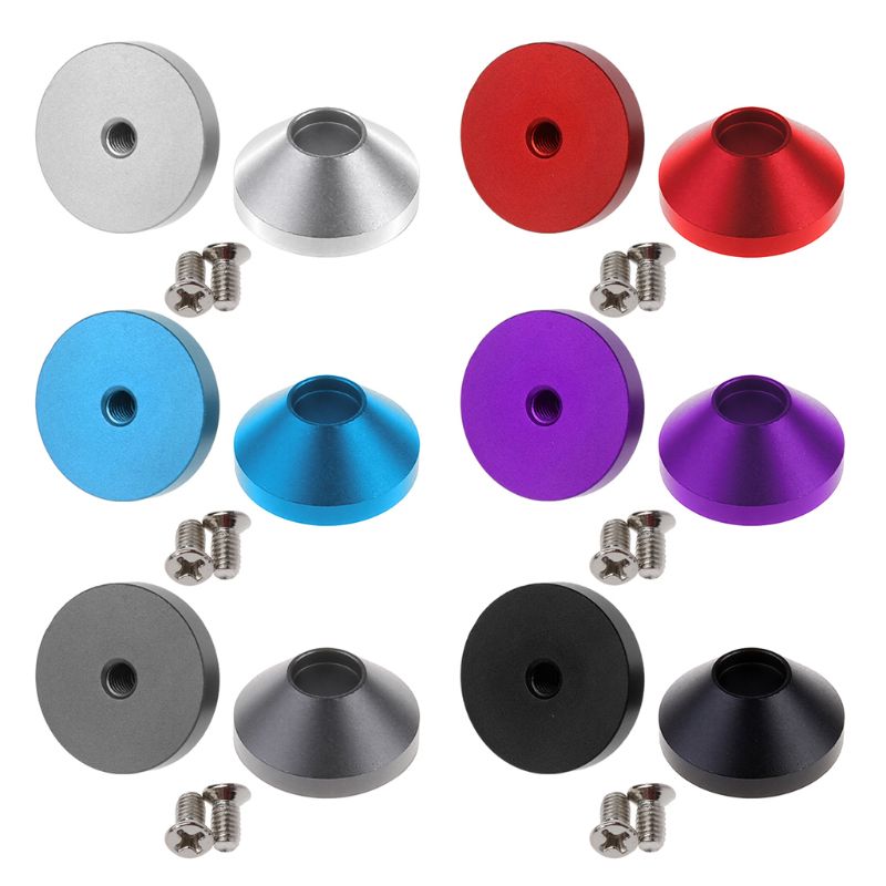 2Pcs Mechanical Keyboard Feet Anodized Aluminum Feet Metal Case With Screws