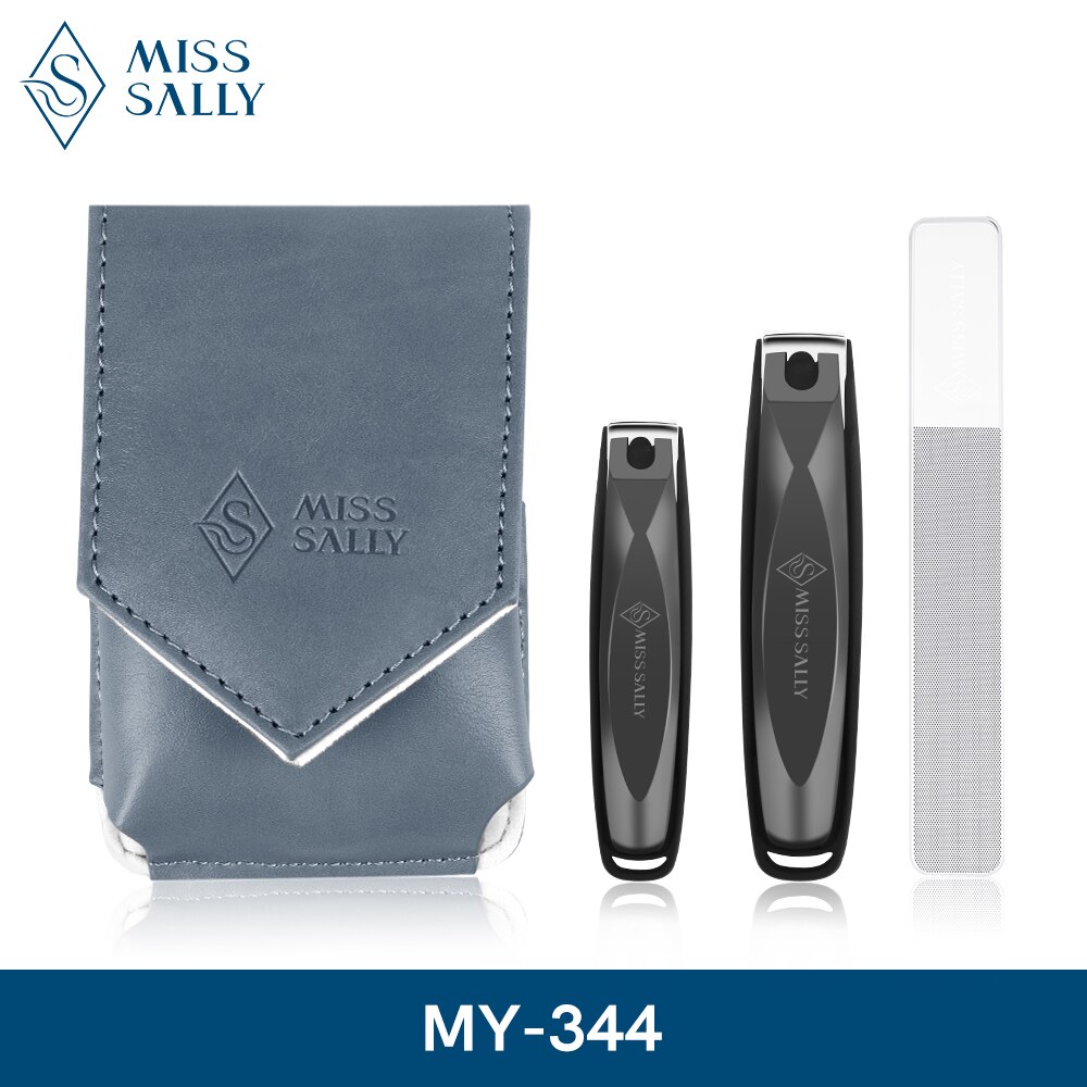 Miss Sally Stainless Steel Nail Clippers Set Anti-Splash Nail Cutter Fingernail Scissors Manicure Pedicure Tools: Default Title