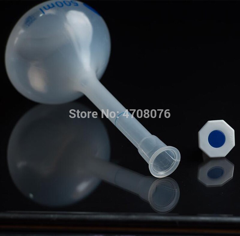 PP graduated volumetric flask with stopper Plastic lab measuring flask Graduated bottle for chemical test 25-50-250-500-1000ml