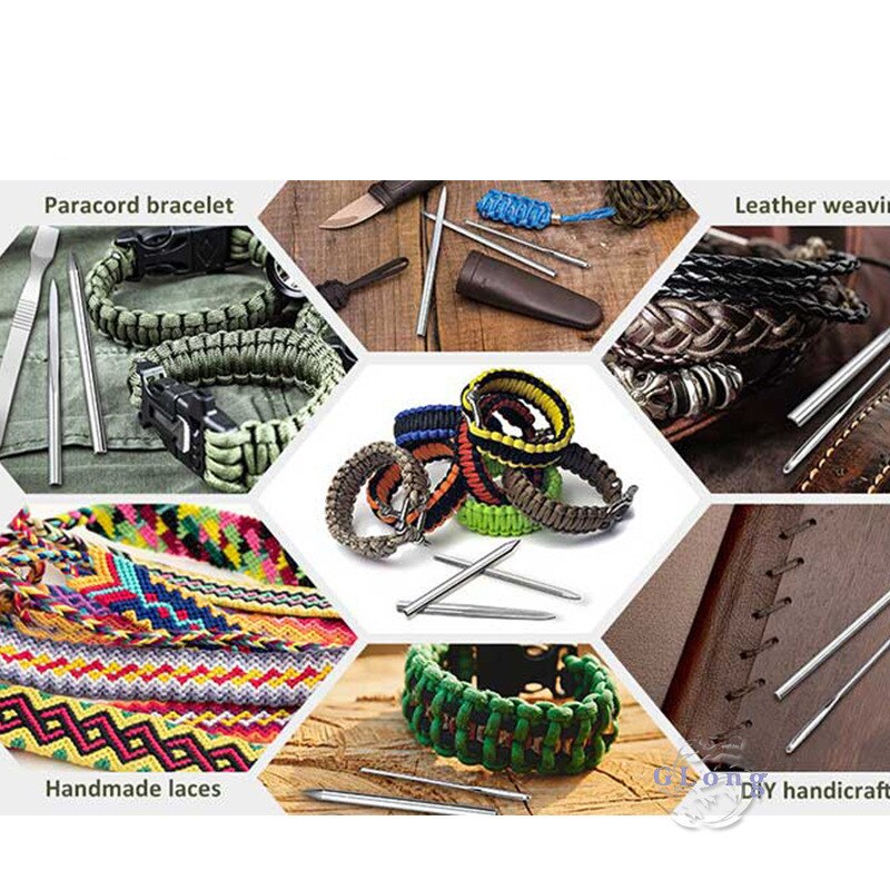 1pcs Paracord Weaving Needles For 550 Paracord Fids Lacing Stitching Stainless Steel Easy Using Stitching Corchet Tools