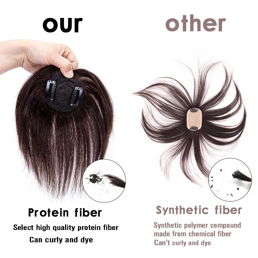Leeons Women Breathable Hair Pieces 2 Clip In One Piece Hair Extension Wig Increase The Amount Of Hair On The Top Of The Head