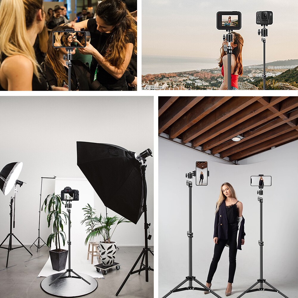 Trípode de Selfie Vamson con bola giratoria extensible de 360 ° con soporte para teléfono y teléfono Android Selfie foto video VLS02A