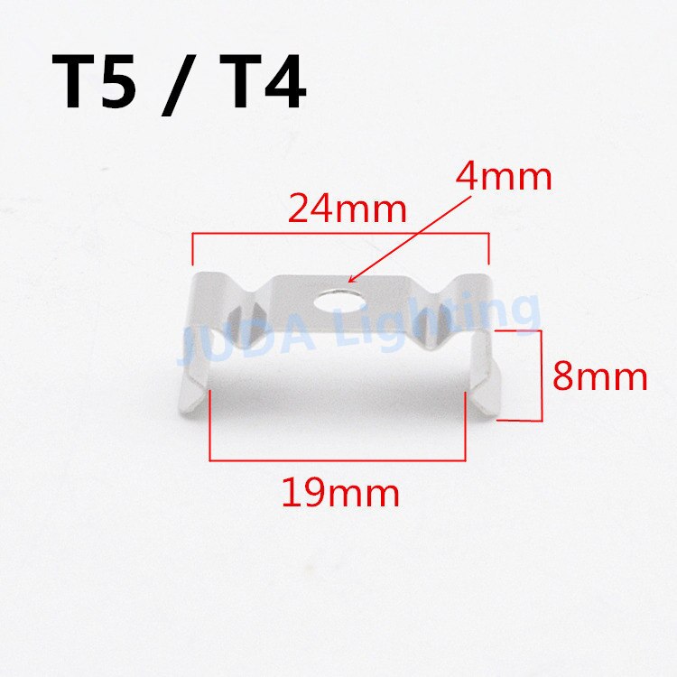 T8 bracket T5 tube lamp bracket fastener iron part LED tube securing clip LED integrated fluorescent T4 tube light buckle clamp