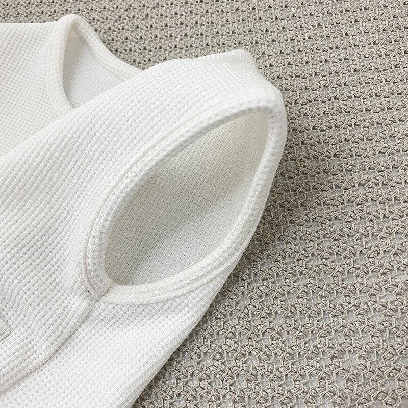 2021 nova criança bebê colete para a menina sólido waffle sem mangas cardigan primavera outono algodão crianças roupas meninos trajes