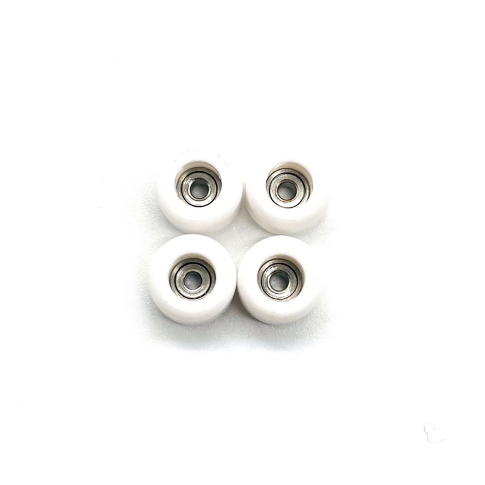 4Pcs Bearing Wheel PU Metal Urethane Fingerboard Wheels CNC Mini Finger Skate Board Accessory: MULTI