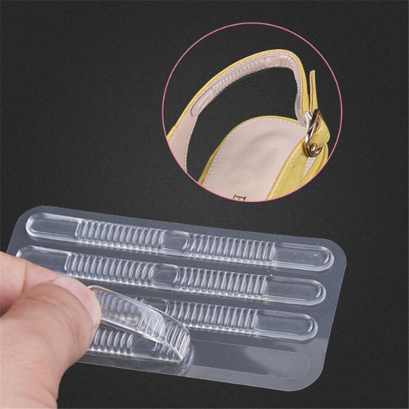 4 stk/set Siliconen Gel Hiel Kussen protector Voet voetverzorging Schoen Insert Pad schoenen accessoires zachte Binnenzool