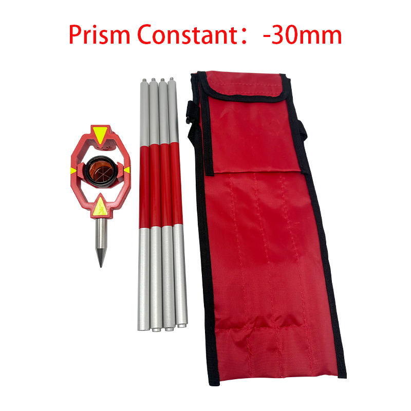 Mini Prism Offset -30/0 /17.5mm Copper Coated With Aluminium Alloy 4 Poles Replacement For Leica GMP111 Total Stations Surveying: SKY BLUE