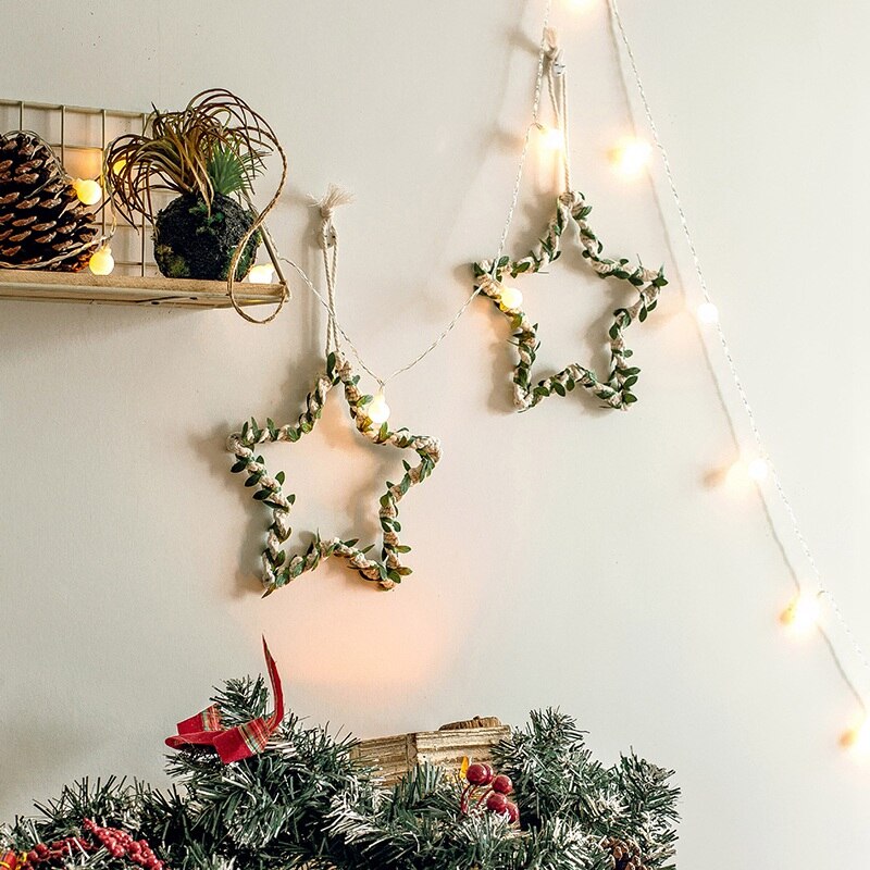 Estrela de parede pendurado estilo nórdico decoração da parede natal decoração da estrela arte da parede artesanal pendurado ornamento para sala estar quarto do miúdo