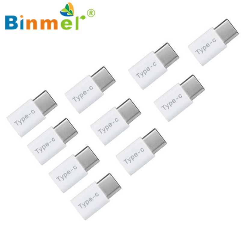 Binmer Free shiping 5PC USB-C Type-C To Micro USB Data Charging Adapter For Huawei P9 Sep 12