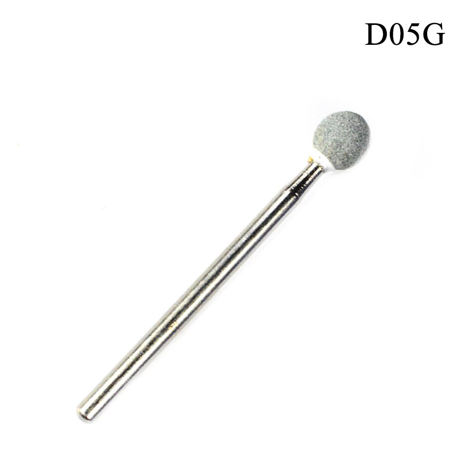 Broca de 3/32 "para limar uñas, cortador de cutículas en forma de bola, cabezal de pulido, accesorio para limar uñas, herramientas de pedicura, 1 BE-D05G.
