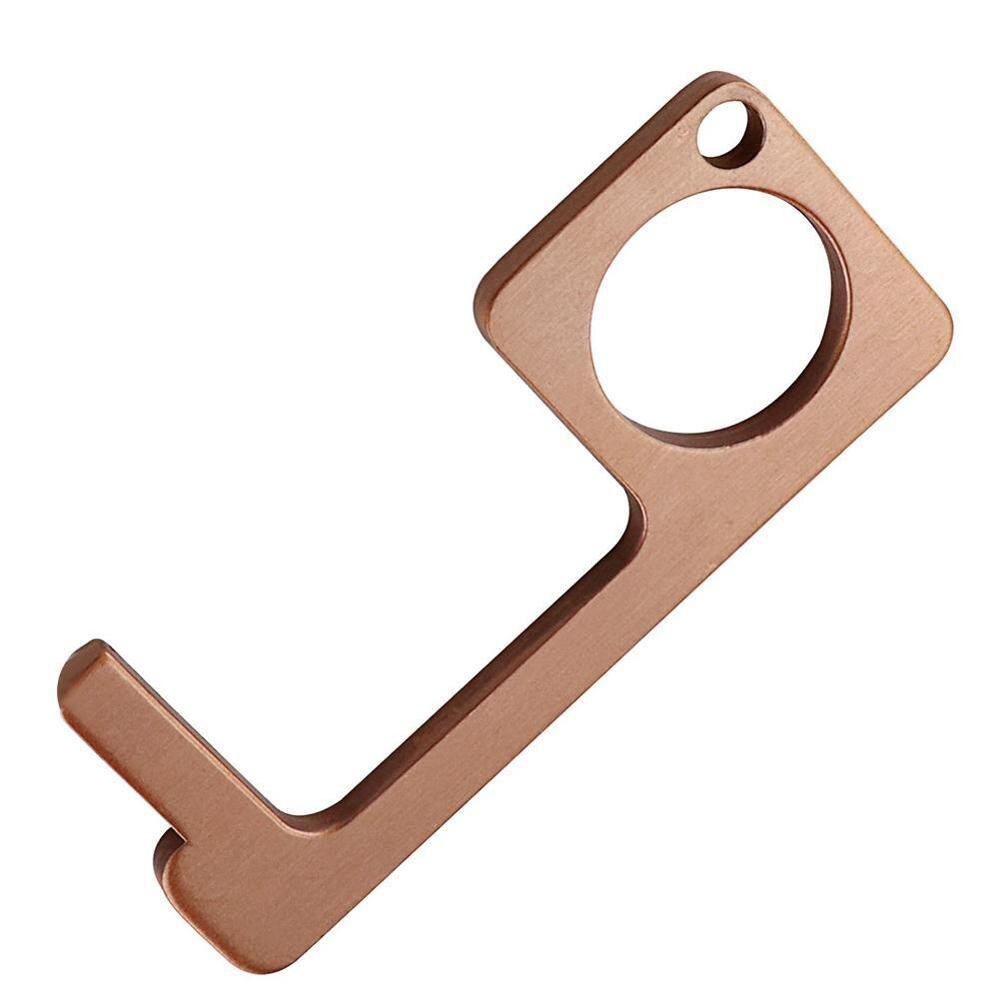 EDC Door Opener Portable Kooty Key Hook Tool Avoide Contact Tool Elevator Press AsepticPortable Hygiene Non-contact H1B0