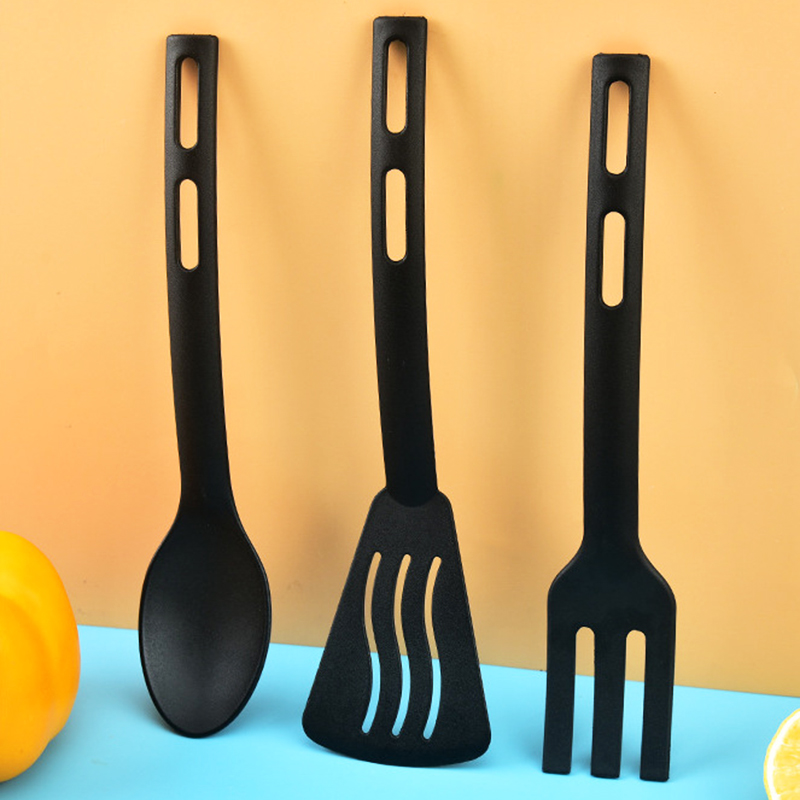 1/3PCS Nylon Keukengerei Set Keuken Koken Gereedschap Ingelaste Turner Effen Lepel Vork Kinderen Spade vork Lepel Servies