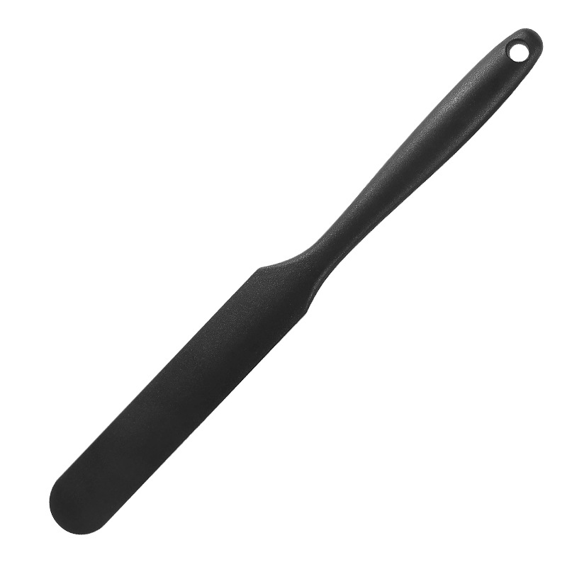 Silicone Long Scraper Color Cream Long Knife Scraper Cake Making Small Accessories Silicon Spatula Baking Tools for Cakes: black
