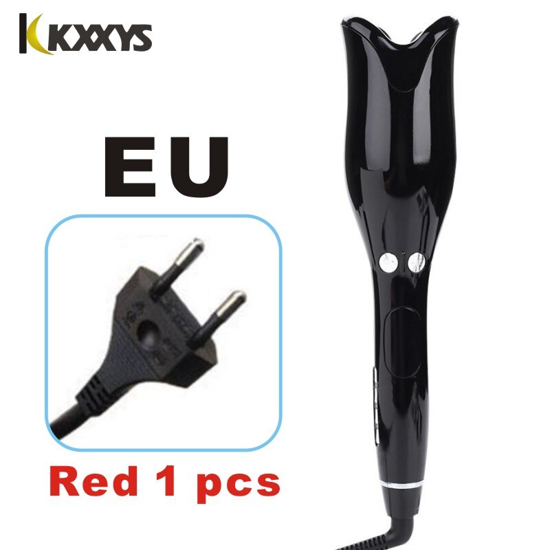 Fer à friser automatique Air bigoudi Air Spin céramique rotatif bigoudi Air Spin N baguette Curl 1 pouce magique cheveux bigoudi outil de coiffure: EU Black 1pcs