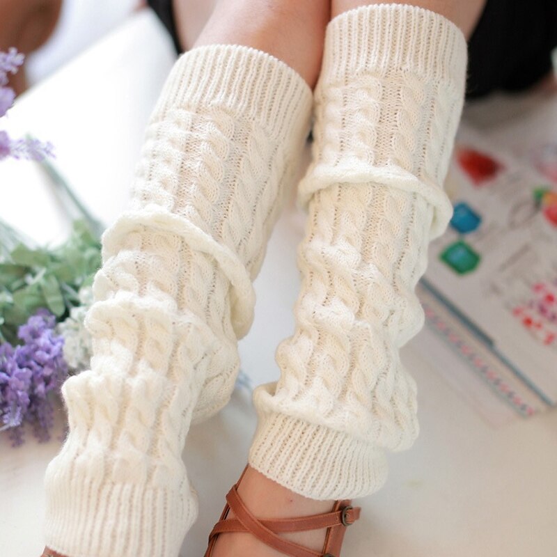 Winter Leg Warmer Women Warm Knee High Knit Crochet Beenwarmers Legging Boot winter wool Slouch leg warmers for girls