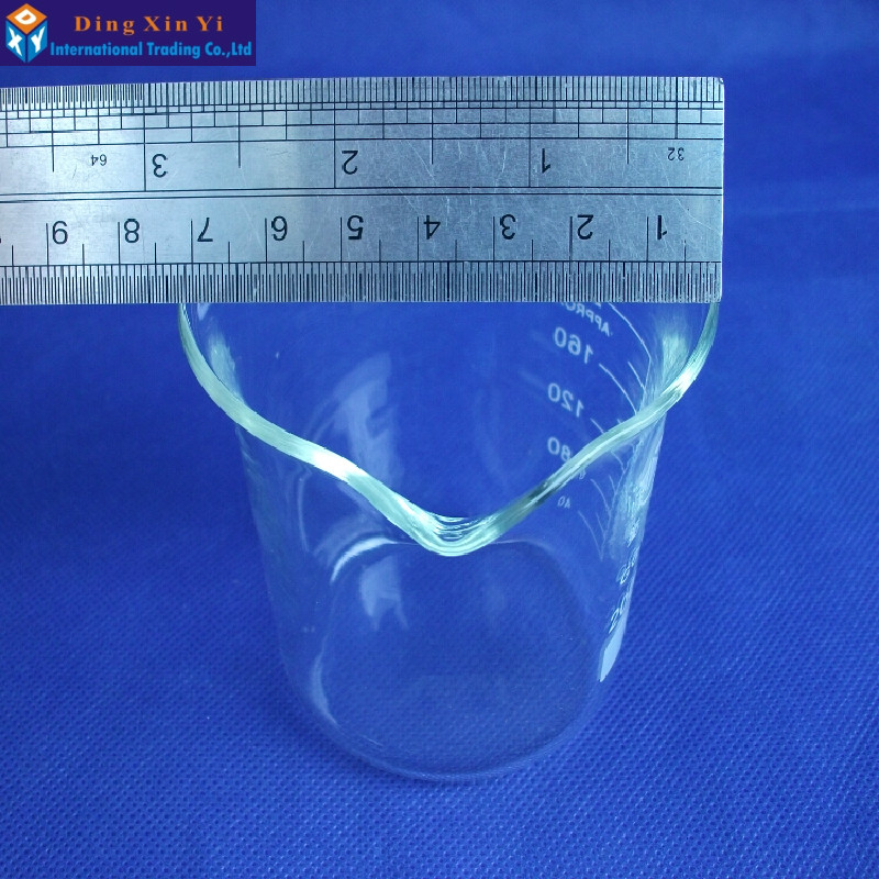 1PC 200ml Laboratory glass beaker measuring lab beasker