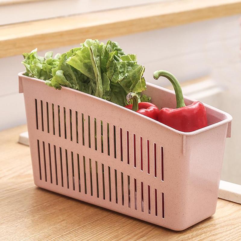 Universal Household Storage Box Fridge Drink Bottle Holder Fruit Vegetable Drain Basket High Capacity Storage Accessories