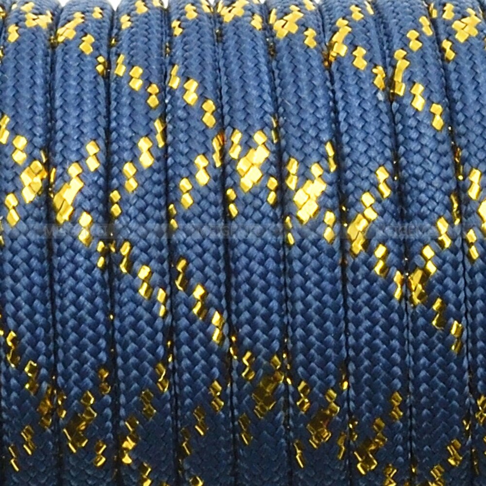 1pcs Gold Silver Cord 550 Paracord Parachute Cord Lanyard Mil Spec Type III 7 Strand Core 100 FT 19 Colors: Brass