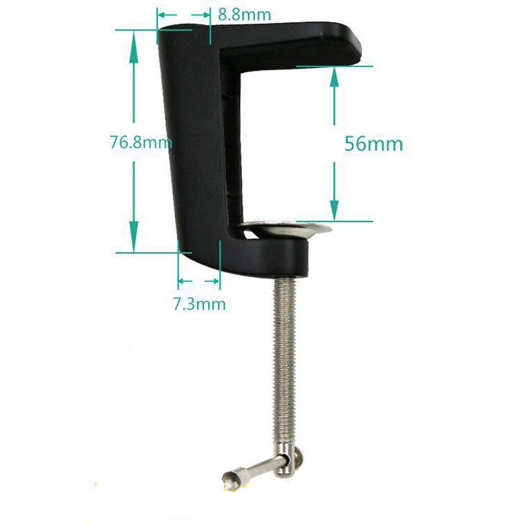 Heavy Duty Metal Adjustable Arm Clamp C-Clamp,Support Clamp Desktop Mount Holder