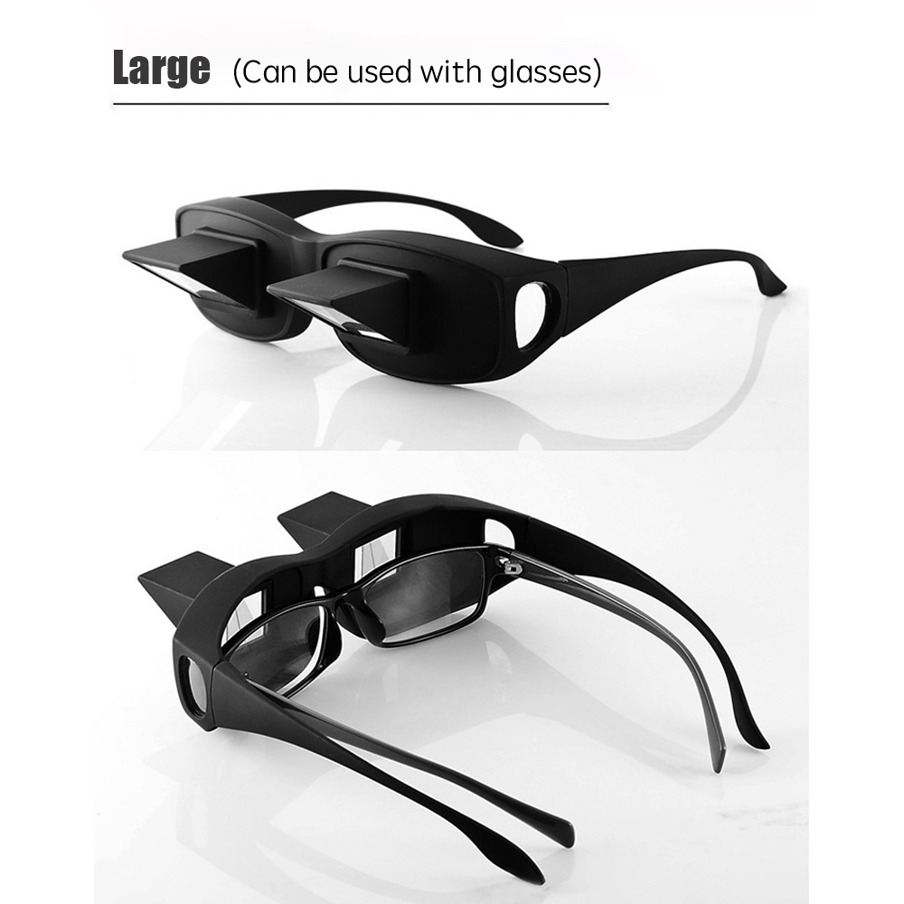 Amazing Lazy Periscope Horizontal Reading Books Sit Glasses On Bed Lie Down View TV Myopia Usable Prism Spectacles