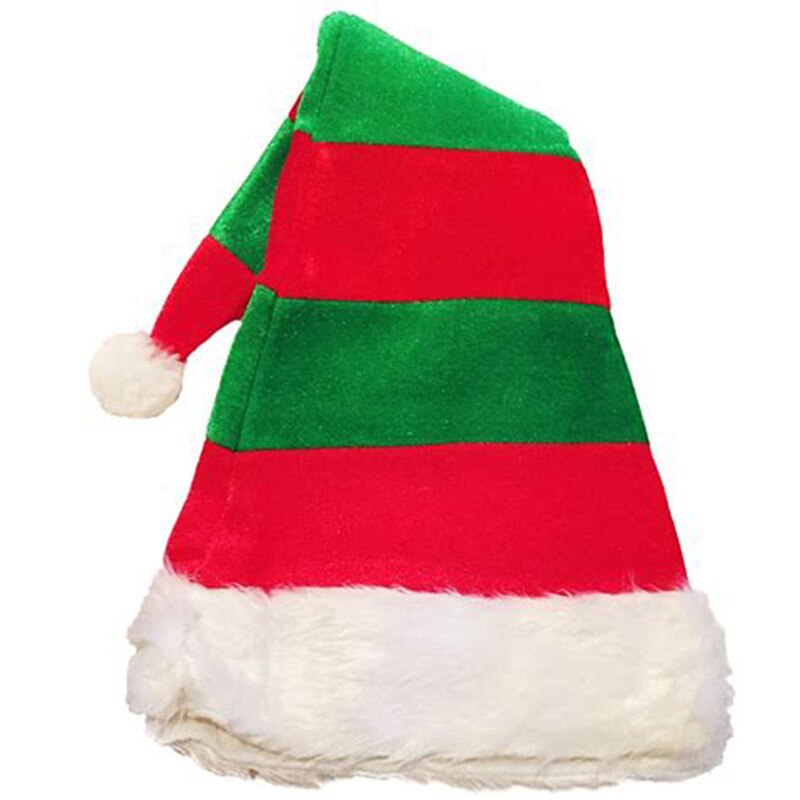 Christmas Elf Hat Classic Striped Winter Hat Ugly faux fur Party Favors Headwear
