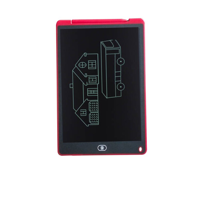 12 inch Drawing Board LCD Screen Writing Tablet Digital Graphic Drawing Tablet Handwriting Pad Pen color writing board for kids: Single color red