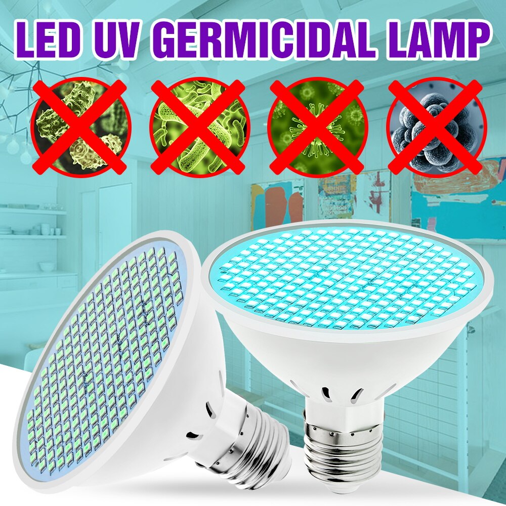 50W 35W 25W Ultraviolet Sterilisator Lamp E27 Uvc Germicida Led Licht 220V Desinfectie Bacteriedodende Led Lamp 110V Ozon Led Lamp